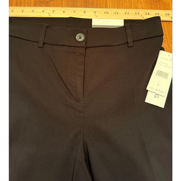 NWT Women's Rafaella Black Straight Leg High Rise Dress Pants Size 6 - Picture 11 of 11